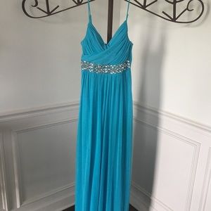 Royal Blue Sequined Formal Dress
